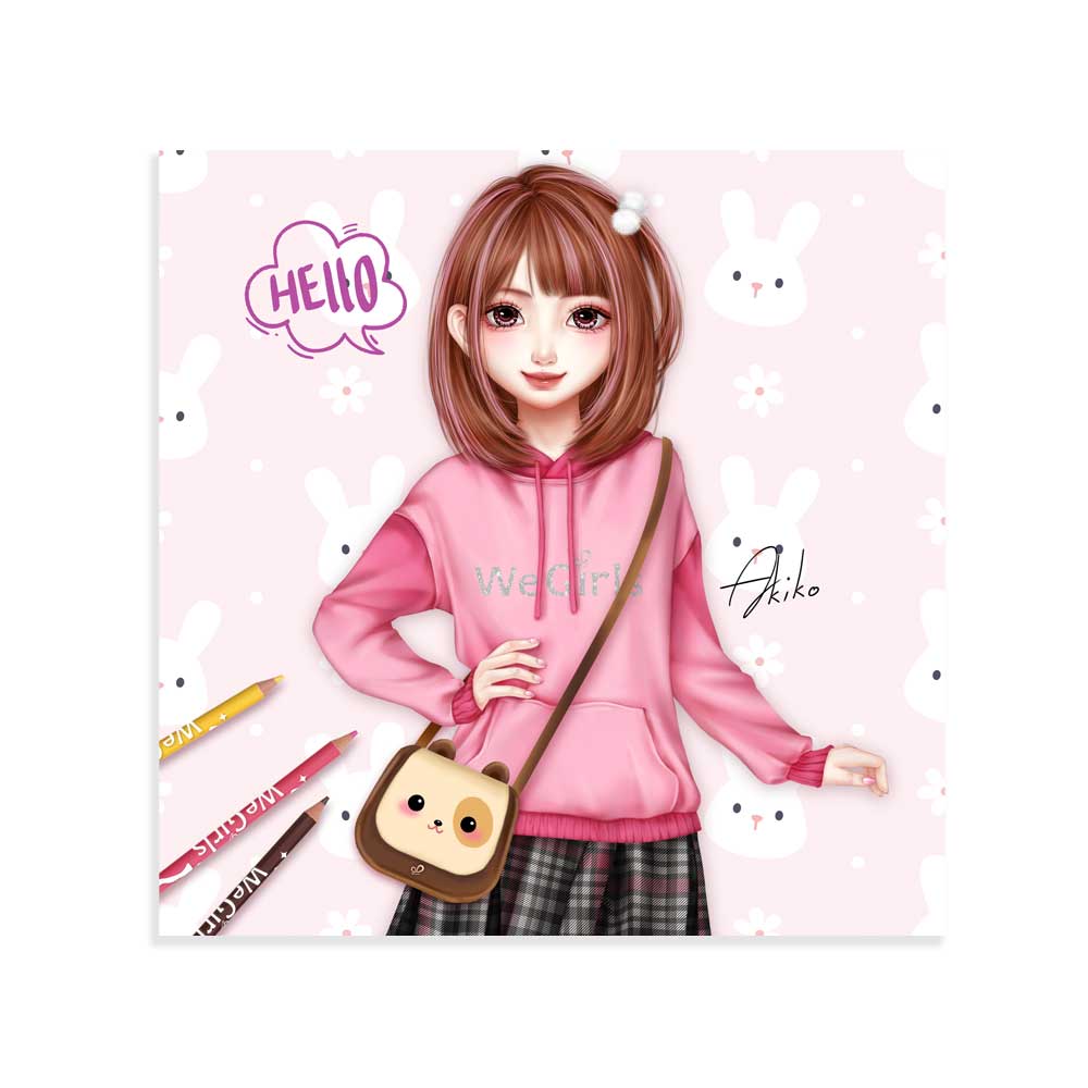 WeGirls Akiko with stylish bag - finished fashion design example