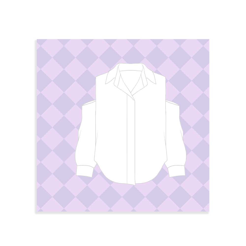 WeGirls blank T-shirt template - ready-to-color design outline