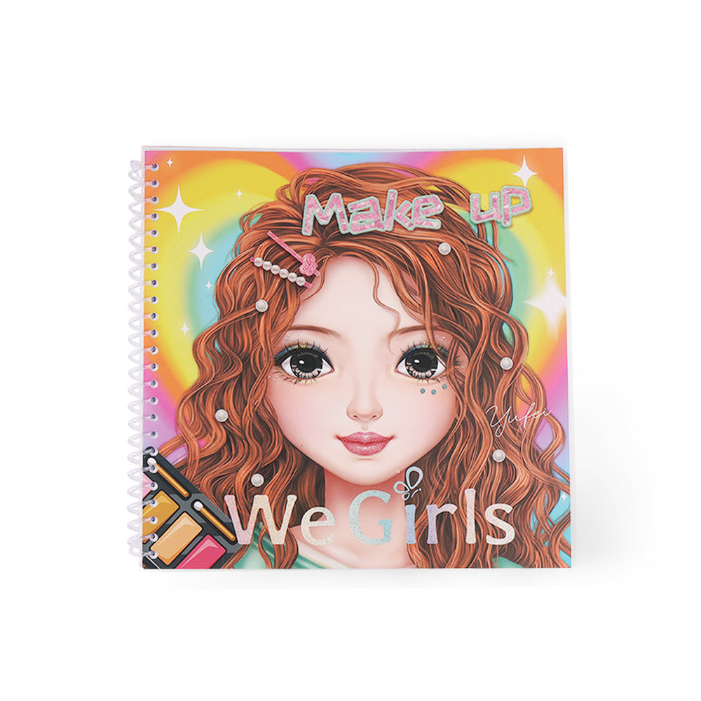 WeGirls makeup coloring book for kids - DIY beauty design activity