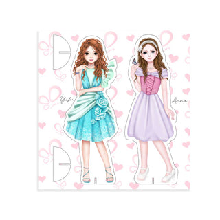 WeGirls Yufei & Anna 3D pop-up book - interactive character designs
