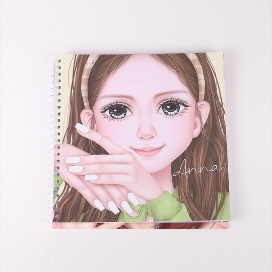 WeGirls Anna Character Nail Design - Cute Sample Nail Art for Kids' Coloring Inspiration