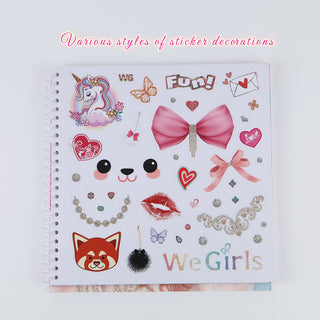 WeGirls Bag Decoration Stickers Sheet - Colorful Accessory Decals for Customizing Purse Designs in Coloring Book