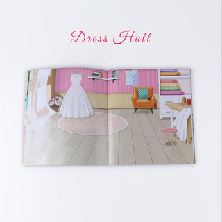 WeGirls Dress-Up Sticker Scene - Fashion design game for kids with gown and accessory stickers