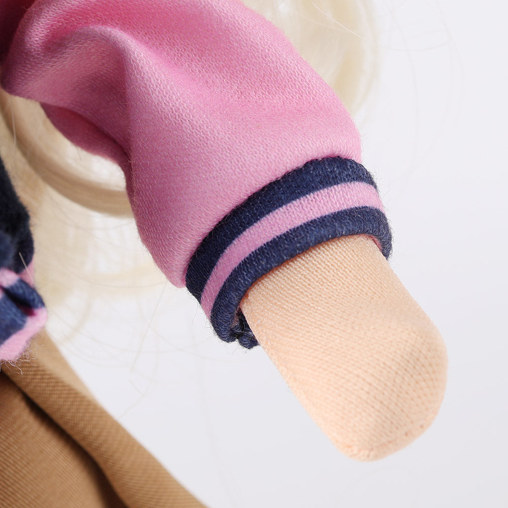 Articulated hands of Lucy doll - showing poseable fingers for realistic gestures