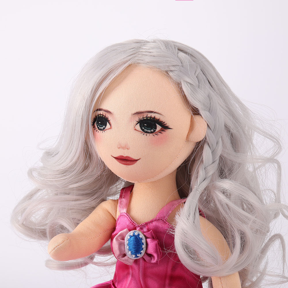 Side profile close-up showing Natasha doll's delicate facial features