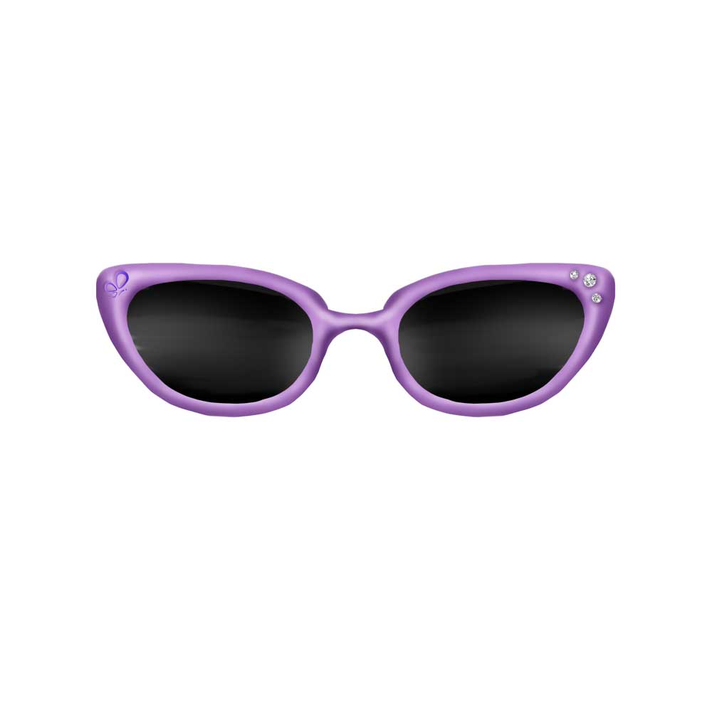 WeGirls stylish purple sunglasses for kids - trendy polarized lenses with UV400 protection (ages 4-14)