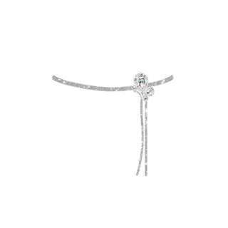 WeGirls sterling silver fringe necklace - sparkling crystal accents for elegant girls' jewelry