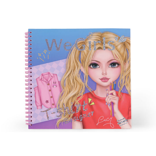 WeGirls T-Shirt Design Coloring Book Cover - Creative art activity for kids ages 4-14 to boost imagination