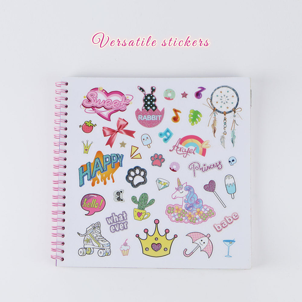 WeGirls T-shirt design sticker collection - Colorful decorative stickers to inspire children's art creativity